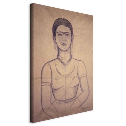 Obraz - Frida Kahlo - Autoportret, 1929 (rysunek) 40x60 Standard