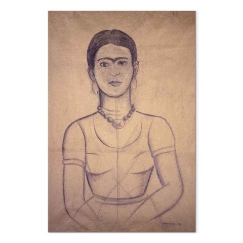 Obraz - Frida Kahlo - Autoportret, 1929 (rysunek) 40x60 Standard