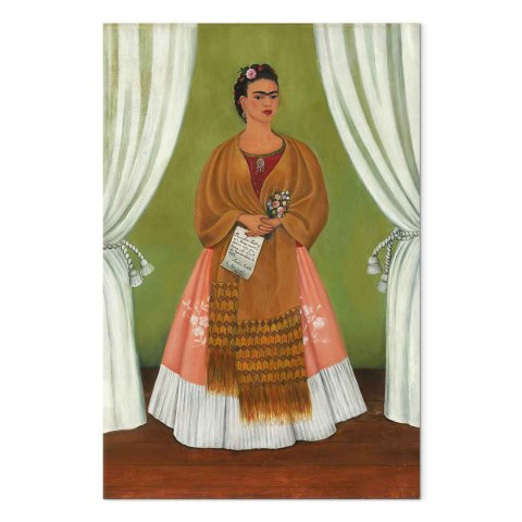 Obraz - Frida Kahlo - Autoportret dedykowany Leonowi Trotskiemu 20x30 Na płótnie włoskim