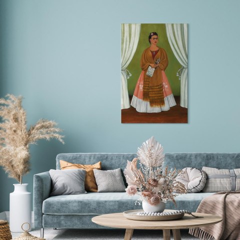 Obraz - Frida Kahlo - Autoportret dedykowany Leonowi Trotskiemu 20x30 Na płótnie włoskim