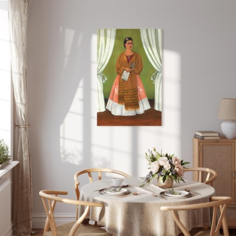 Obraz - Frida Kahlo - Autoportret dedykowany Leonowi Trotskiemu 40x60 Na płótnie włoskim