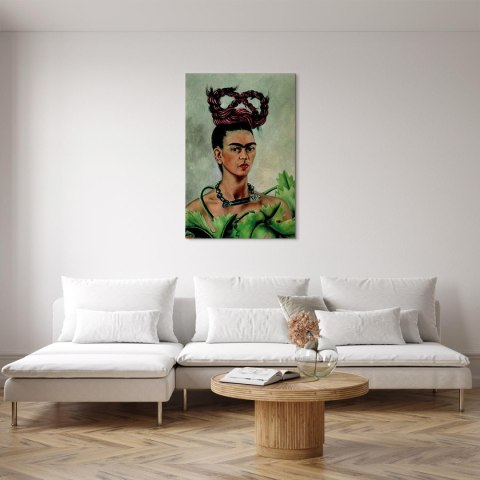 Obraz - Frida Kahlo - Autoportret z warkoczem 20x30 Na płótnie włoskim