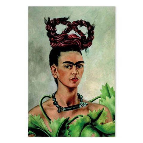 Obraz - Frida Kahlo - Autoportret z warkoczem 60x90 Standard