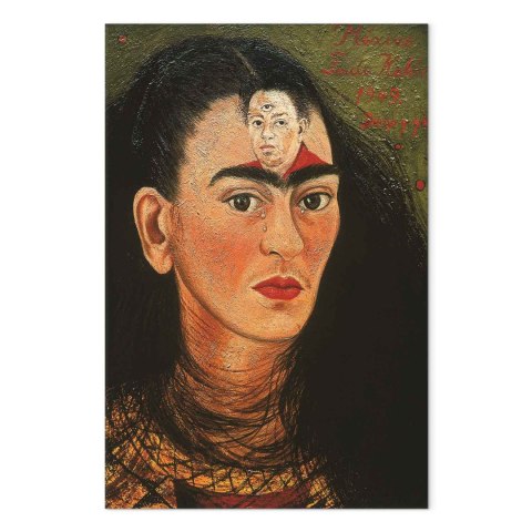 Obraz - Frida Kahlo - Diego i ja 20x30 Na płótnie włoskim