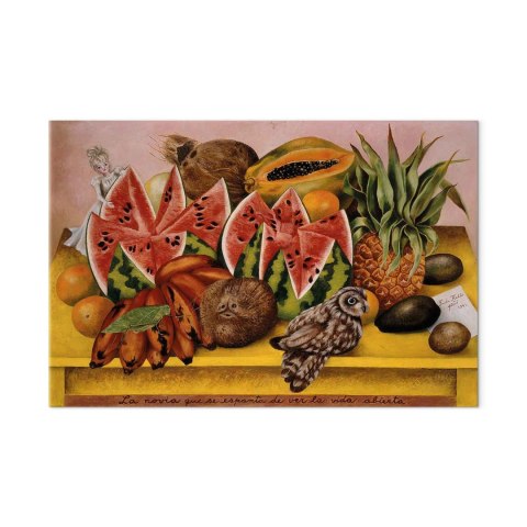 Obraz - Frida Kahlo - Panna Młoda przerażona widokiem otwartego życia 30x20 Akustyczny