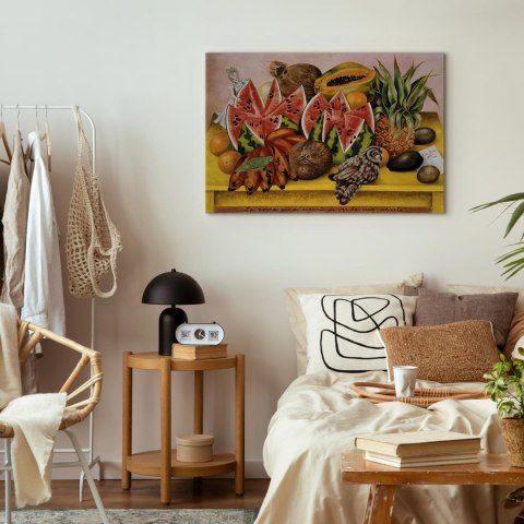 Obraz - Frida Kahlo - Panna Młoda przerażona widokiem otwartego życia 30x20 Akustyczny