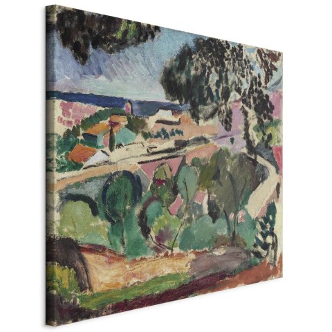 Obraz - Henri Matisse - Krajobraz z Collioure 40x40 Standard