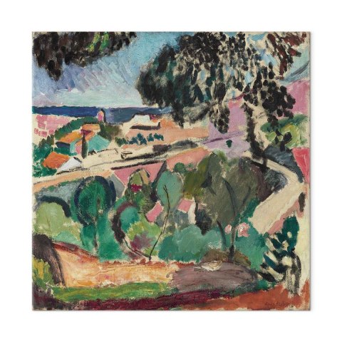 Obraz - Henri Matisse - Krajobraz z Collioure 40x40 Standard