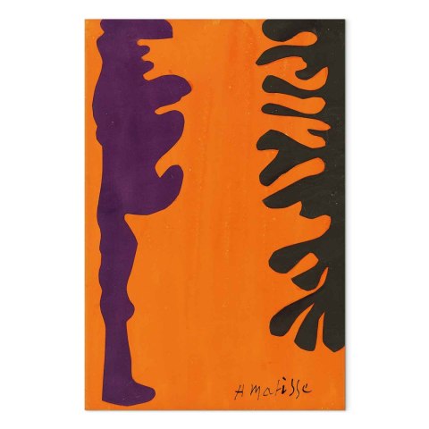 Obraz - Henri Matisse - Arabeski na pomarańczowym tle 40x60 Na płótnie włoskim