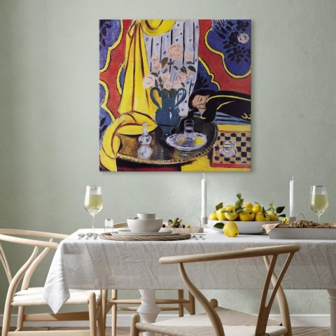 Obraz - Henri Matisse - Harmonia w kolorze żółtym 40x40 Na płótnie włoskim