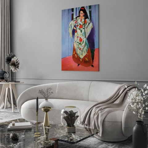 Obraz - Henri Matisse - Madame Matisse z szalem Manila 40x60 Na płótnie włoskim