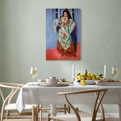 Obraz - Henri Matisse - Madame Matisse z szalem Manila 40x60 Na płótnie włoskim