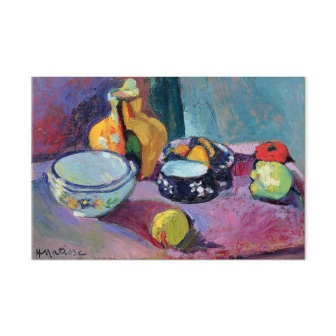 Obraz - Henri Matisse - Naczynia i owoce 30x20 Na płótnie włoskim