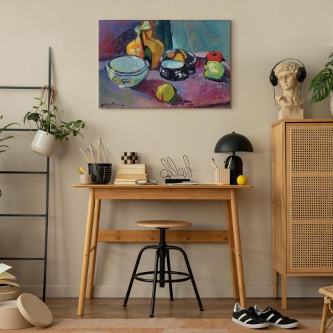 Obraz - Henri Matisse - Naczynia i owoce 60x40 Na płótnie włoskim