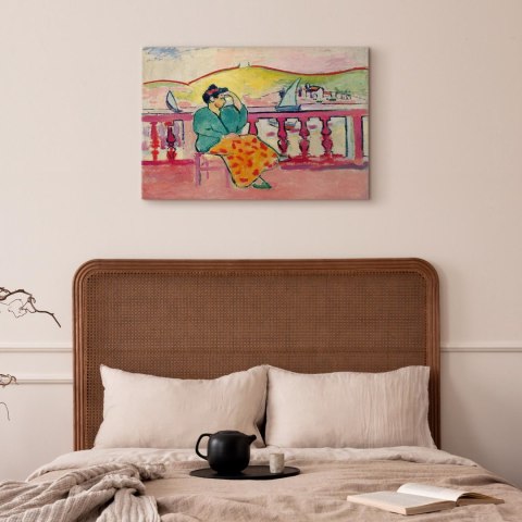 Obraz - Henri Matisse - Pani na tarasie 30x20 Na płótnie włoskim