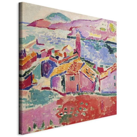 Obraz - Henri Matisse - Widok na Collioure 40x40 Na płótnie włoskim