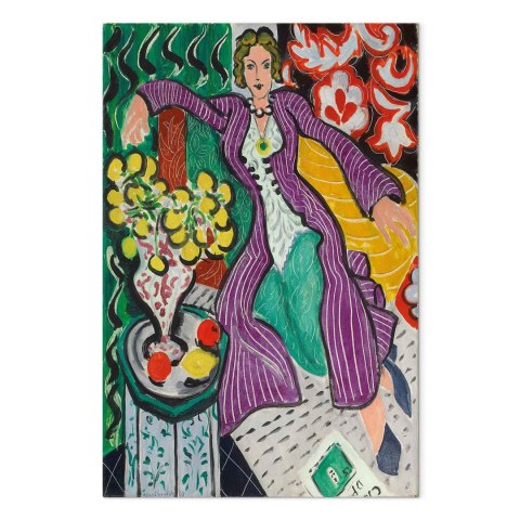 Obraz - Henri Matisse - Kobieta w fioletowym płaszczu 20x30 Standard