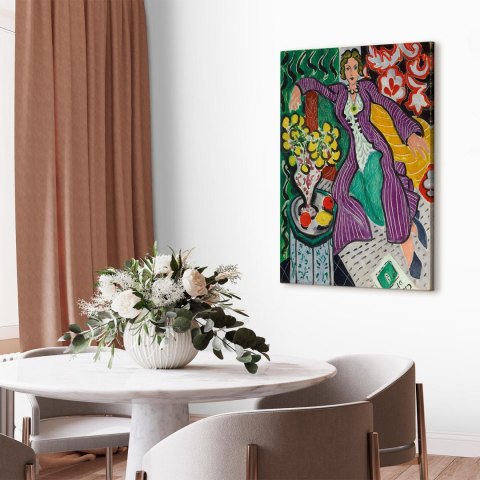 Obraz - Henri Matisse - Kobieta w fioletowym płaszczu 20x30 Standard