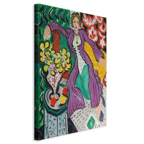 Obraz - Henri Matisse - Kobieta w fioletowym płaszczu 40x60 Standard