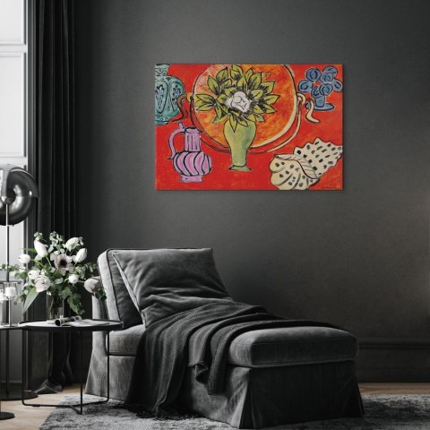 Obraz - Henri Matisse - Martwa natura z magnolią 90x60 Standard