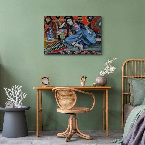 Obraz - Henri Matisse - Odaliska z tureckim krzesłem 30x20 Na płótnie włoskim