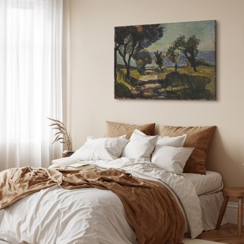 Obraz - Henri Matisse - Korsykański krajobraz z drzewami oliwnymi 30x20 Akustyczny