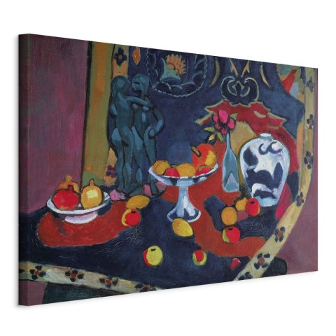 Obraz - Henri Matisse - Martwa natura z owocami i posągiem z brązu 30x20 Na płótnie włoskim