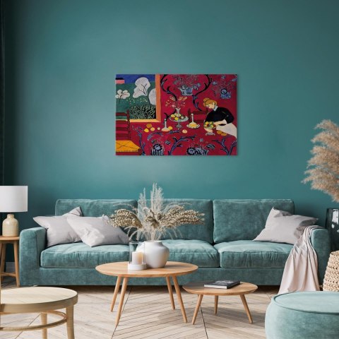 Obraz - Henri Matisse - Harmonia w czerwieni (Czerwony pokój) 30x20 Na płótnie włoskim