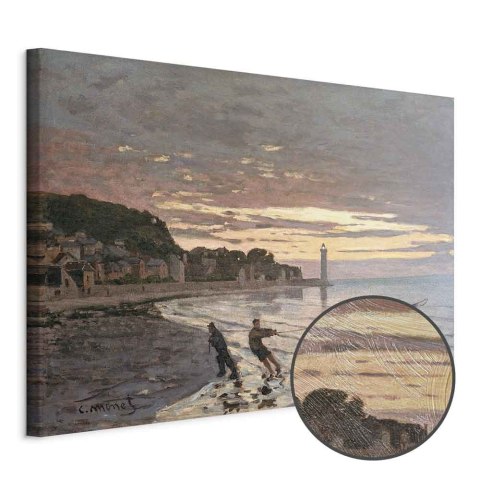 Obraz - Claude Monet - Holowanie łodzi w Honfleur 30x20 Premium Print