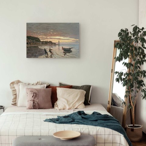 Obraz - Claude Monet - Holowanie łodzi w Honfleur 30x20 Premium Print