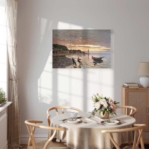 Obraz - Claude Monet - Holowanie łodzi w Honfleur 30x20 Premium Print