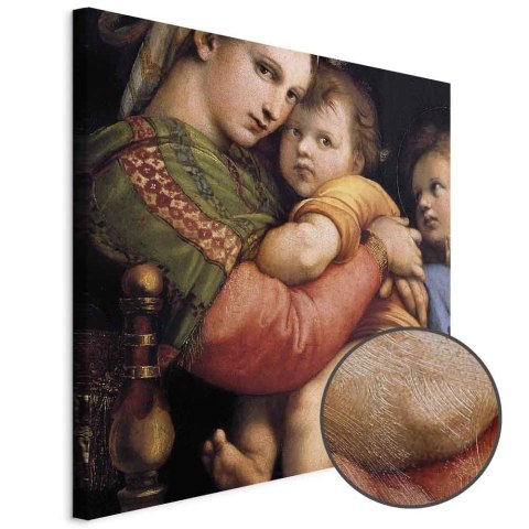 Obraz - Rafael Santi - Madonna on a Chair 40x40 Premium Print