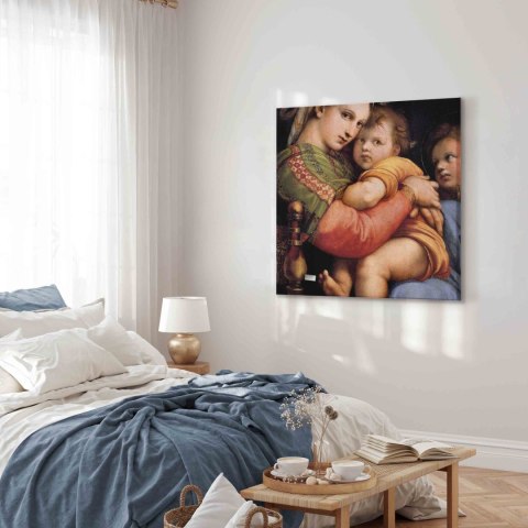 Obraz - Rafael Santi - Madonna on a Chair 40x40 Premium Print