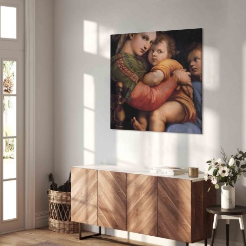 Obraz - Rafael Santi - Madonna on a Chair 40x40 Premium Print