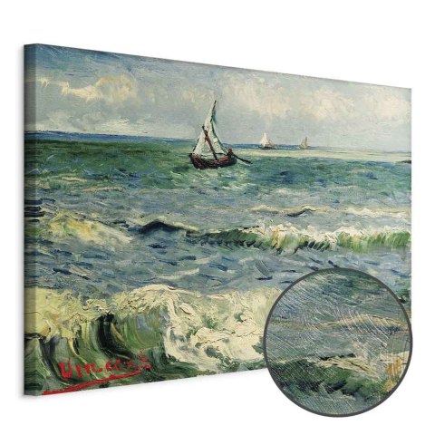Obraz - Vincent van Gogh - Widok morza w Saintes-Maries 30x20 Premium Print