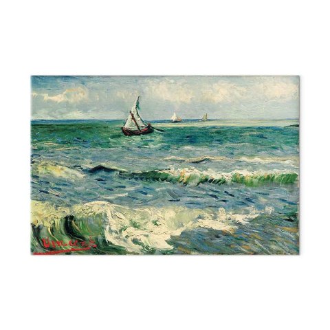 Obraz - Vincent van Gogh - Widok morza w Saintes-Maries 30x20 Premium Print