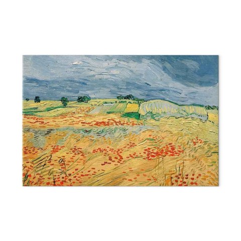 Obraz - Vincent van Gogh - Pola z kwitnącymi makami 30x20 Na płótnie włoskim