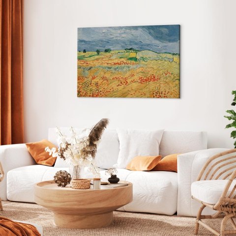 Obraz - Vincent van Gogh - Pola z kwitnącymi makami 30x20 Na płótnie włoskim