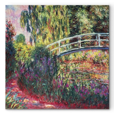 Obraz - Claude Monet - Japoński mostek w Giverny 40x40 Na płótnie włoskim