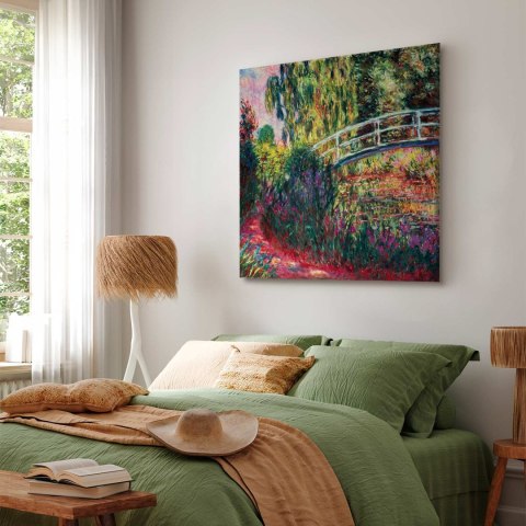 Obraz - Claude Monet - Japoński mostek w Giverny 60x60 Na płótnie włoskim