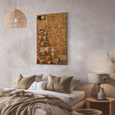 Obraz - Gustav Klimt - Oczekiwanie 20x30 Na płótnie włoskim