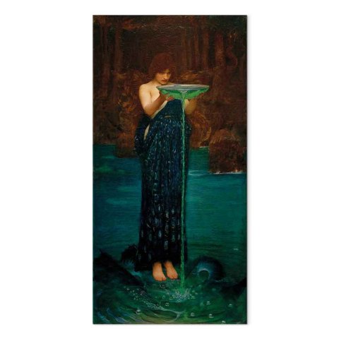 Obraz - John William Waterhouse - Zazdrosna Kirke 40x80 Standard