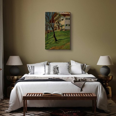 Obraz - August Macke - Nasz mały domek w Tegernsee 20x30 Na płótnie włoskim
