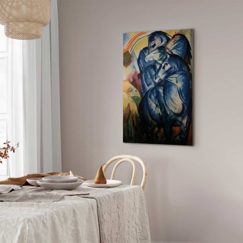 Obraz - Franz Marc - Wieża niebieskich koni 20x30 Na płótnie włoskim
