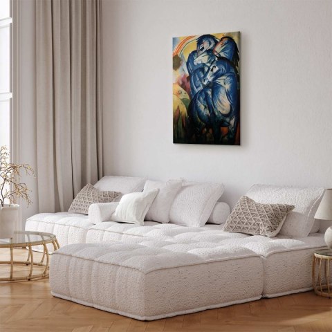 Obraz - Franz Marc - Wieża niebieskich koni 20x30 Premium Print