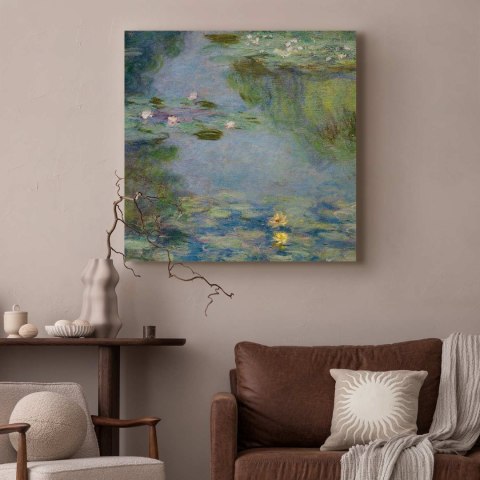 Obraz - Claude Monet - Lilie wodne 40x40 Na płótnie włoskim