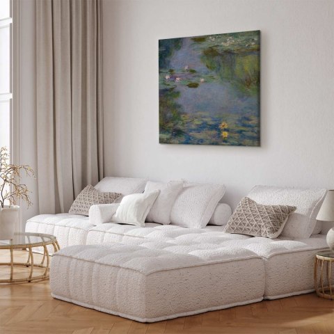 Obraz - Claude Monet - Lilie wodne 40x40 Na płótnie włoskim