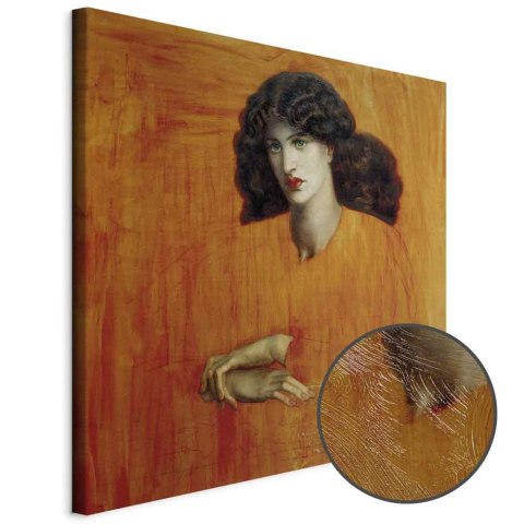 Obraz - Dante Gabriel Rossetti - Kobieta w oknie 40x40 Premium Print