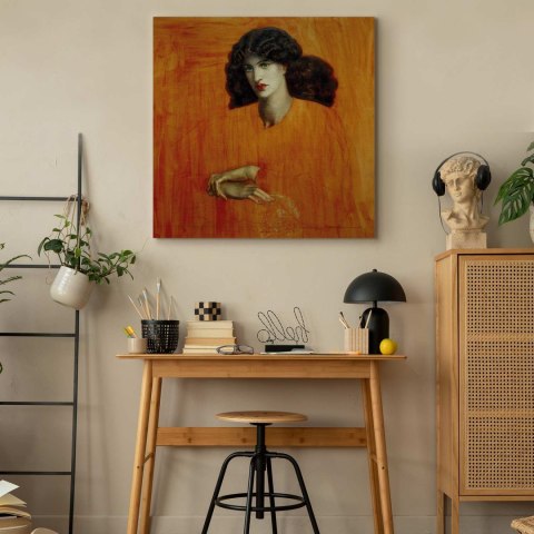 Obraz - Dante Gabriel Rossetti - Kobieta w oknie 40x40 Standard