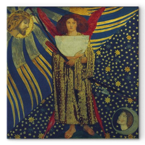 Obraz - Dante Gabriel Rossetti - Miłość Dantego 60x60 Standard